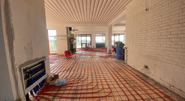 Установка водяного теплого пола со скидкой за объём 20%