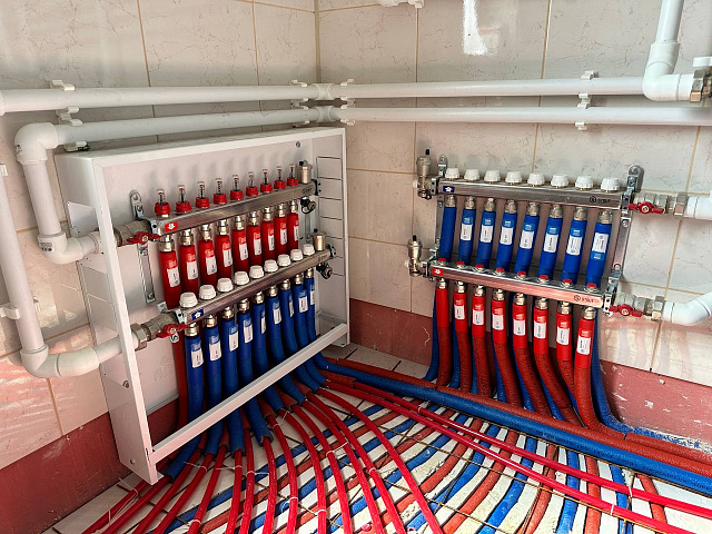 Монтаж отопление в частном доме 200м2