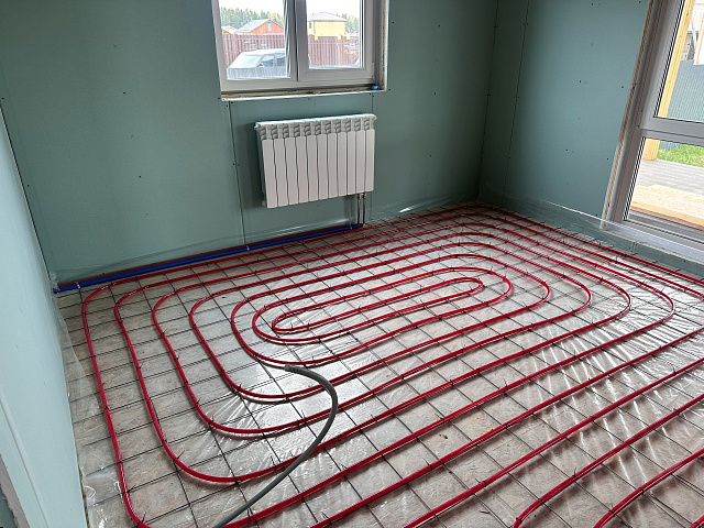 Монтаж отопления в частных домах под ключ.